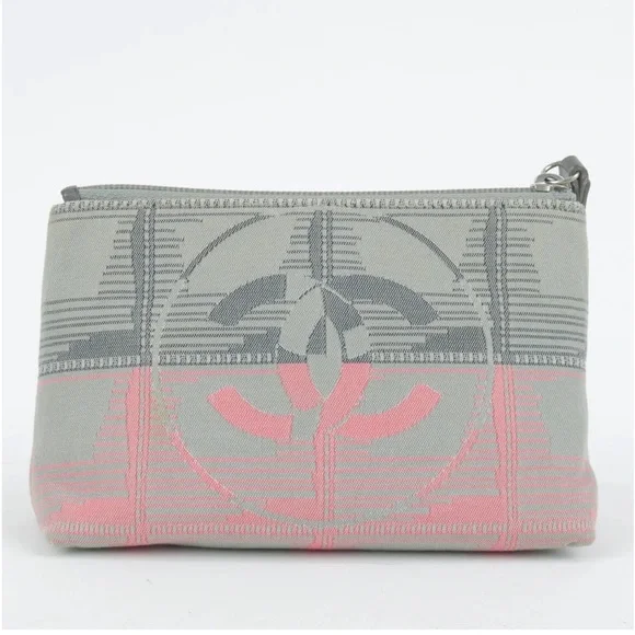 CHANEL Pouch Clutch Bag Gray Pink - Picture 3 of 12
